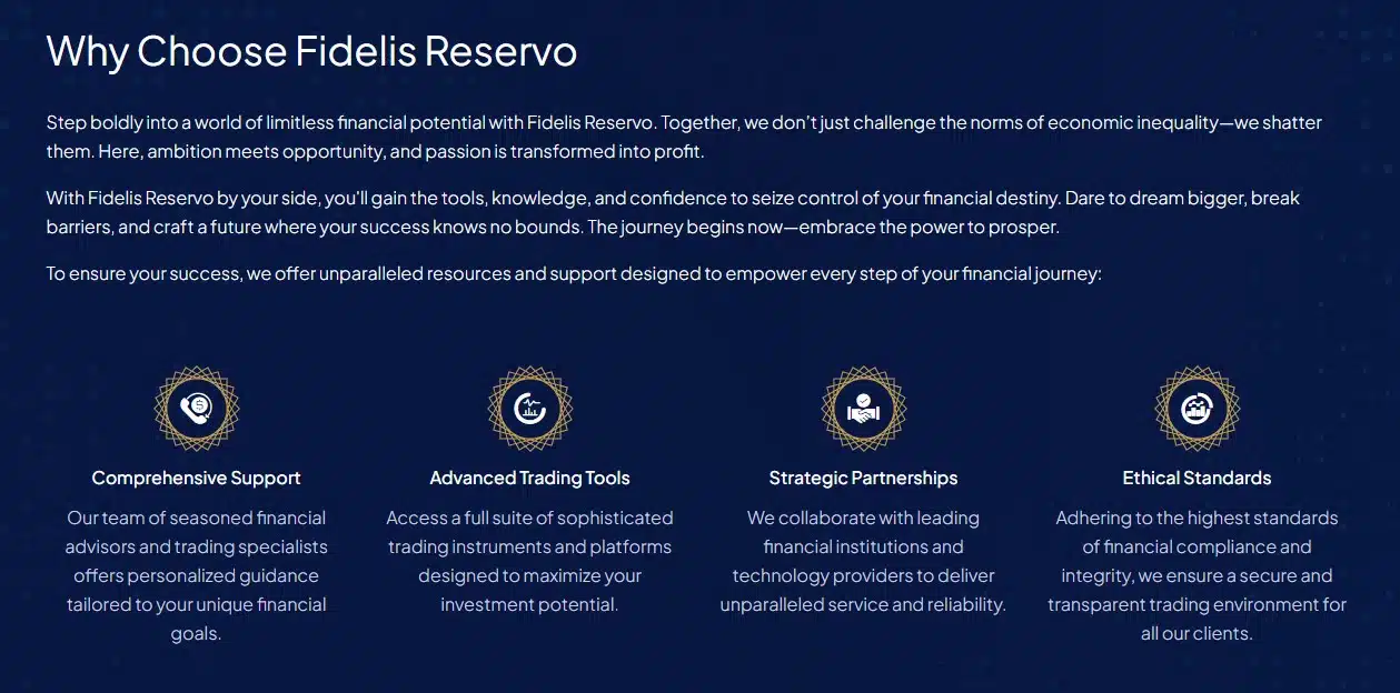 Fidelis Reservo Benefits