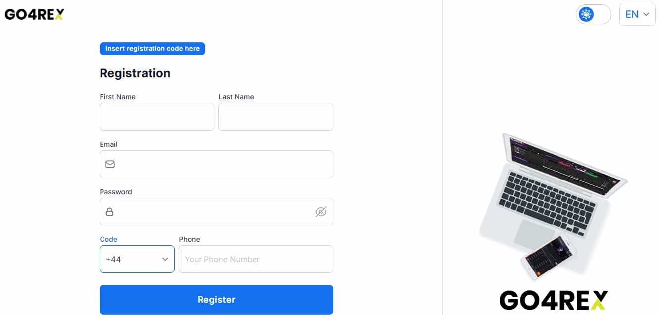 Go4Rex Registration Process