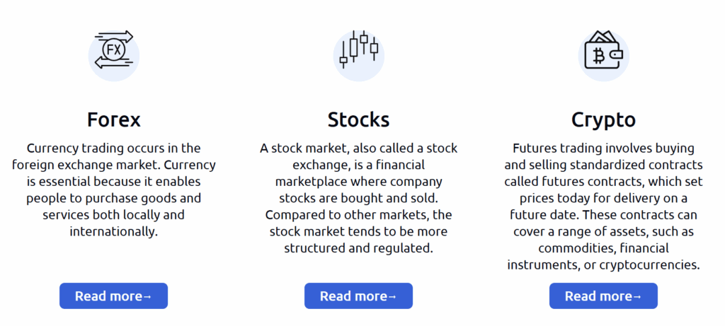 WealthFronts trade assets
